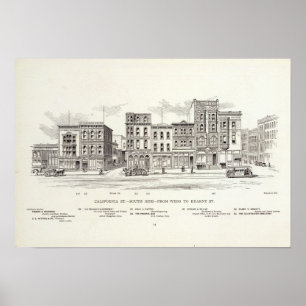 Poster Côté sud Webb et Kearny de la Californie