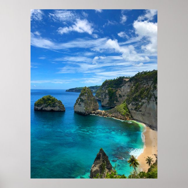 Poster Côte Tropical Island Paradise Beach (Devant)