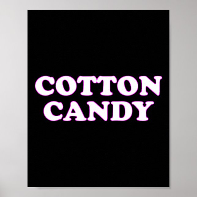 Poster Coton Candy Halloween Costume Faire semblant d'êtr (Devant)