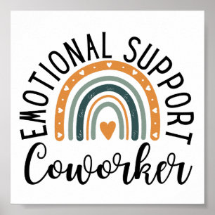 Poster Cotravailleur de support émotionnel