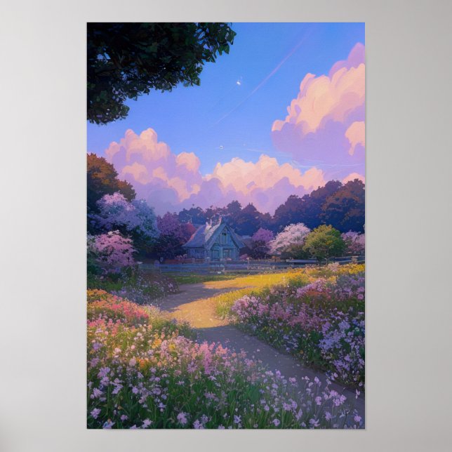 Poster Cottage dans Garden Haven (Devant)