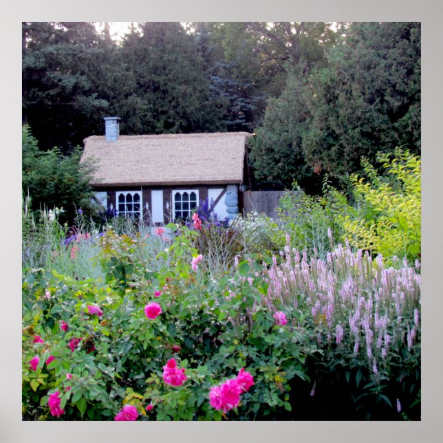 Poster Cottage dans les Jardins Anglais (Devant)