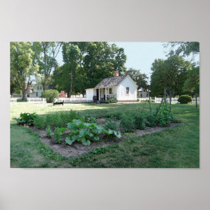 Poster Cottage d'origine Herbert Hoover, Iowa