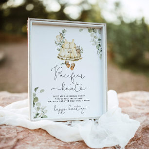 Poster Cottagecore pépinière Pacifique chasse baby shower