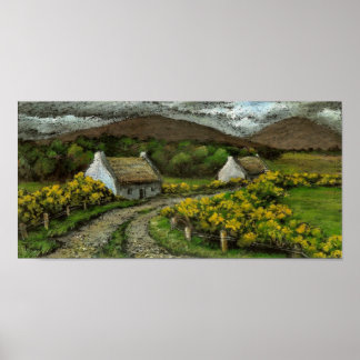 Poster Cottages du Connemara
