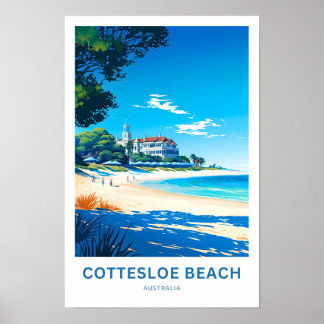 Poster Cottesloe Beach Australie Travel Imprimer
