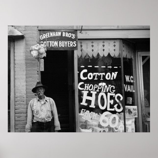 Poster Cotton Chopping Hoes, années 1930 (Devant)