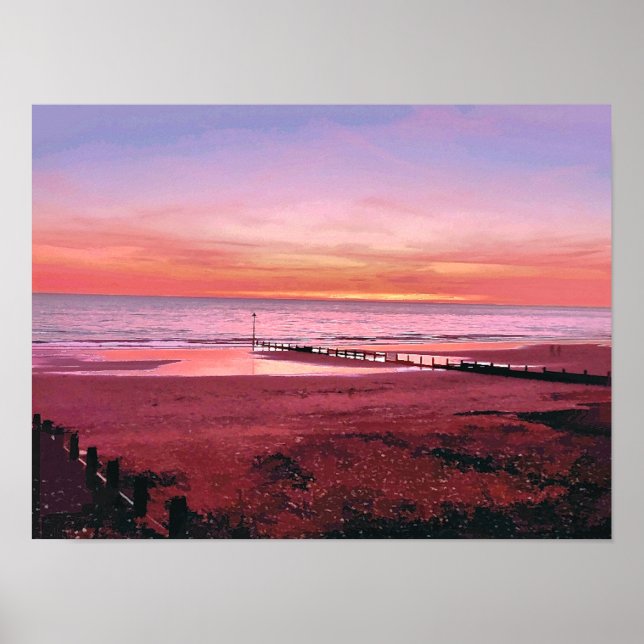 POSTER COUCHER DE SOLEIL (Devant)