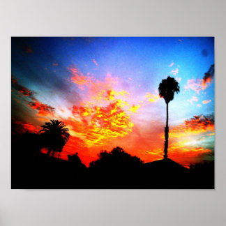 Poster coucher de soleil