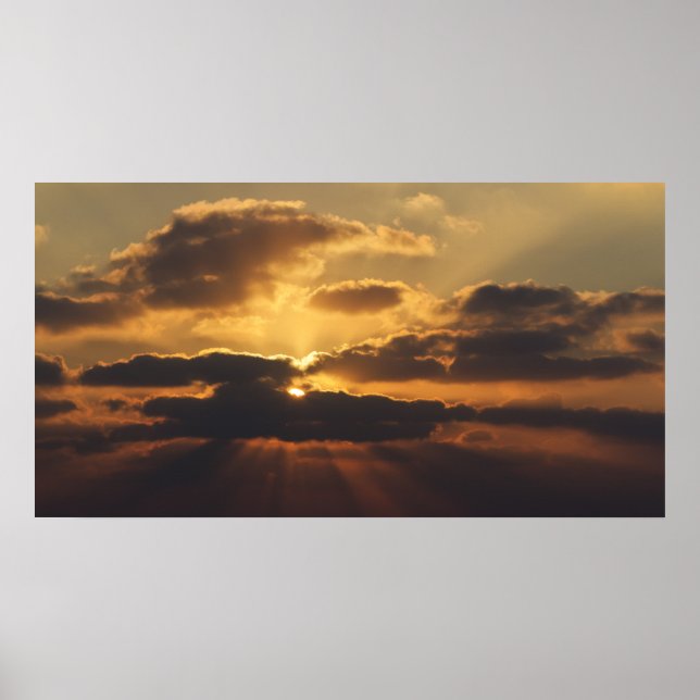 Poster Coucher de soleil (Devant)