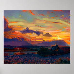 POSTER COUCHER DE SOLEIL