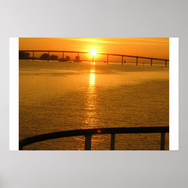 Poster coucher de soleil (Devant)