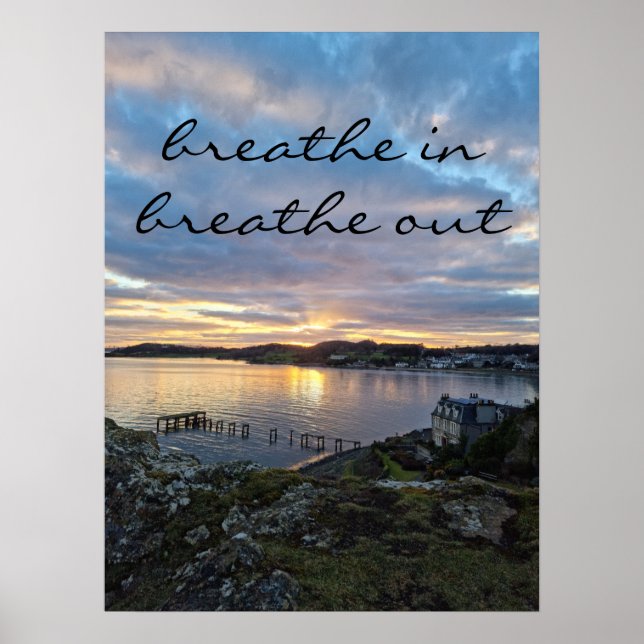 Poster Coucher de soleil à Aberdour (Devant)