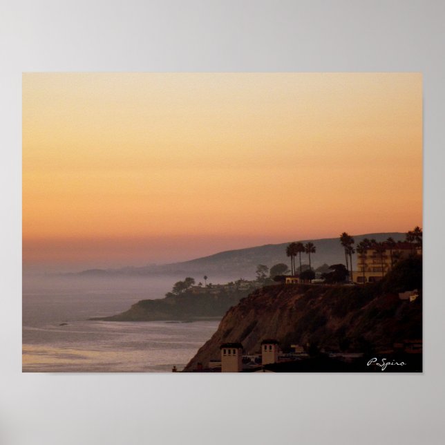 Poster Coucher de soleil à Dana Point (Devant)