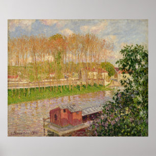 Poster Coucher de soleil à Moret-sur-Loing, 1901
