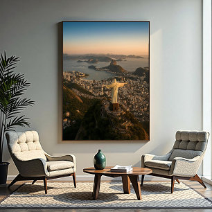 Poster Coucher de soleil à Rio de Janeiro