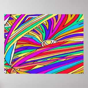 Poster Coucher de soleil Abstrait