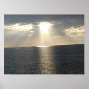 Poster Coucher de soleil après la tempête
