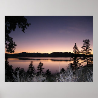 Poster Coucher de soleil au lac Tahoe