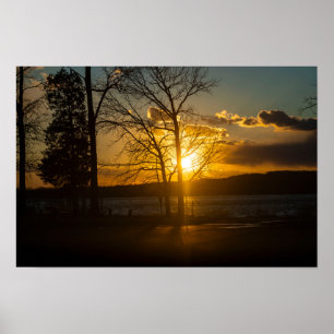 Poster Coucher de soleil au Parc de Peace Valley