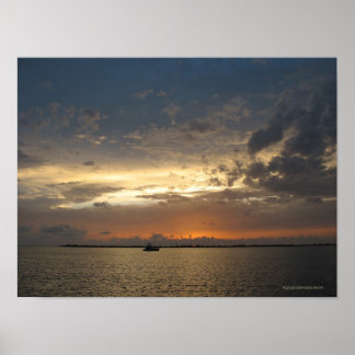 Poster Coucher de soleil aux Bahamas 03