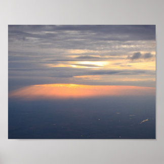 Poster Coucher de soleil cool dans l'affiche