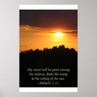 Poster Coucher De Soleil Dans Les contreforts