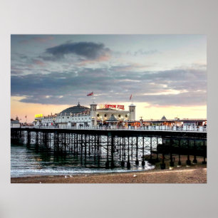 Poster Coucher de soleil de Brighton Pier