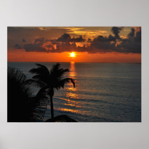 Poster Coucher de soleil de Cancun