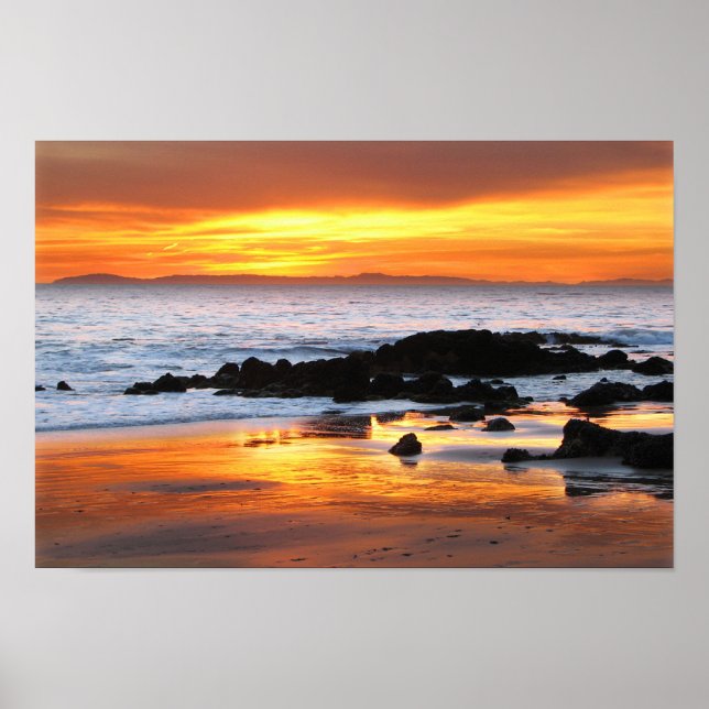 Poster Coucher de soleil de Catalina (Devant)