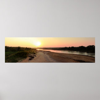 Poster Coucher de soleil de la rivière Cimarron, juin 201