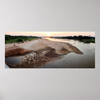 Poster Coucher de soleil de la rivière Cimarron, juin 201
