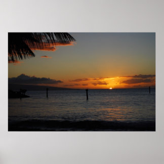 Poster Coucher de soleil de Maui