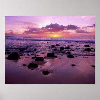 Poster Coucher de soleil de Molaki