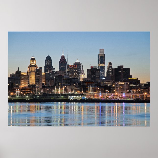 Poster coucher de soleil de Philly (Devant)
