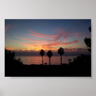 Poster Coucher de soleil de San Diego