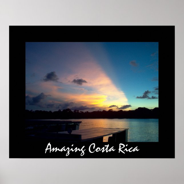Poster Coucher de soleil de Tortuguero - Costa Rica Extra (Devant)