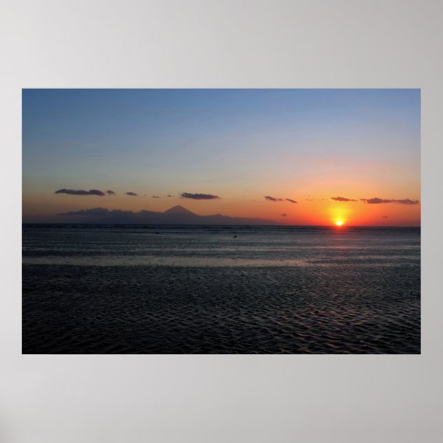 Poster Coucher de soleil de Trawangan (Devant)