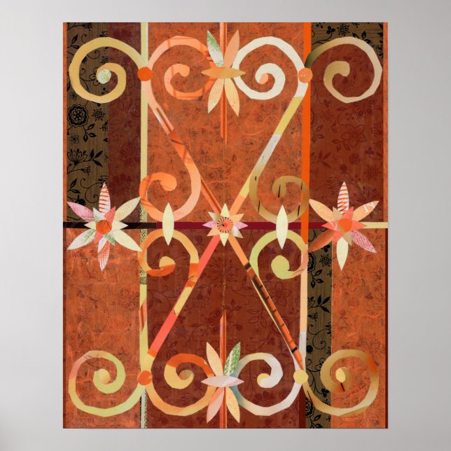 Poster Coucher de soleil doré en CHEFCHAOUEN Papier Colla (Devant)