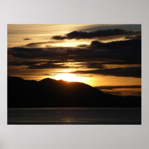 Poster Coucher de soleil en Alaska III Photographie de l'