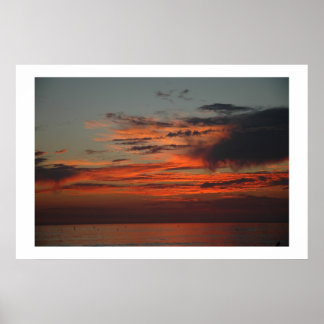 Poster Coucher de soleil en Californie