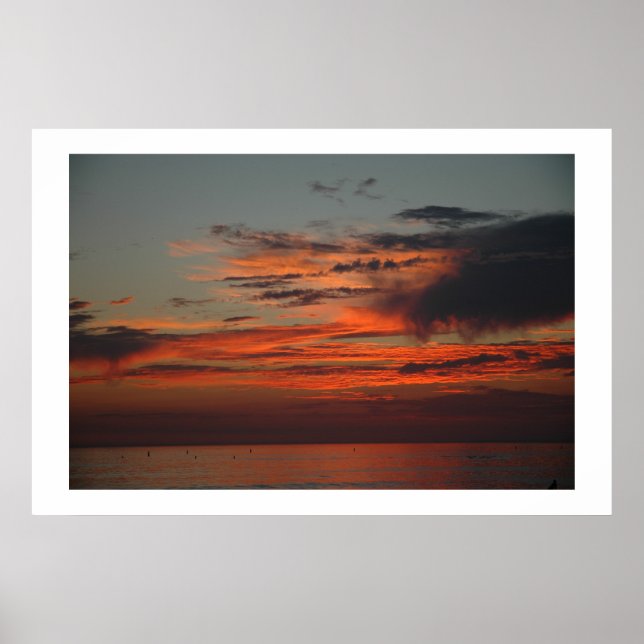 Poster Coucher de soleil en Californie (Devant)