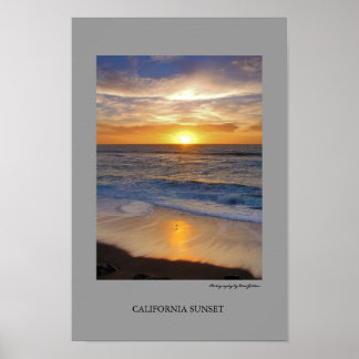 Poster Coucher de soleil en Californie