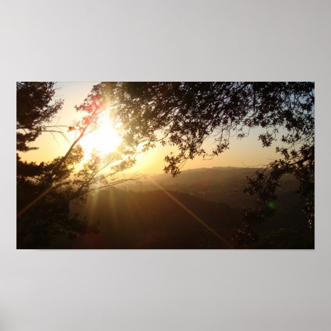 Poster Coucher de soleil en Californie (Devant)