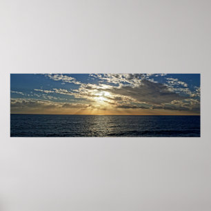 Poster Coucher de soleil en Ligurie - Cinque Terre, Itali