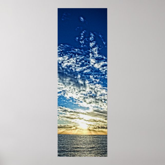 Poster Coucher de soleil en Ligurie - Cinque Terre, Itali (Devant)