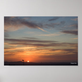 Poster Coucher de soleil en Sardaigne - Italie