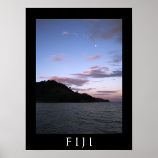 Poster Coucher de soleil fidjien