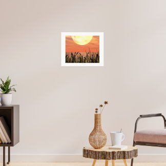 Poster Coucher de soleil glorieux - Art numérique