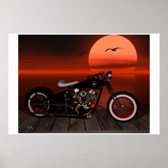 Poster Coucher de soleil Greaser (Devant)